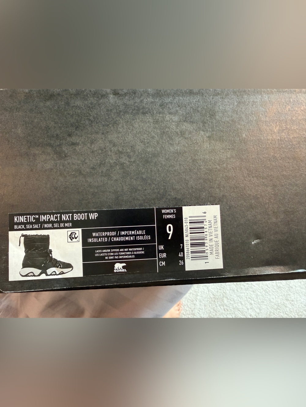 SOREL kinetic impact boot